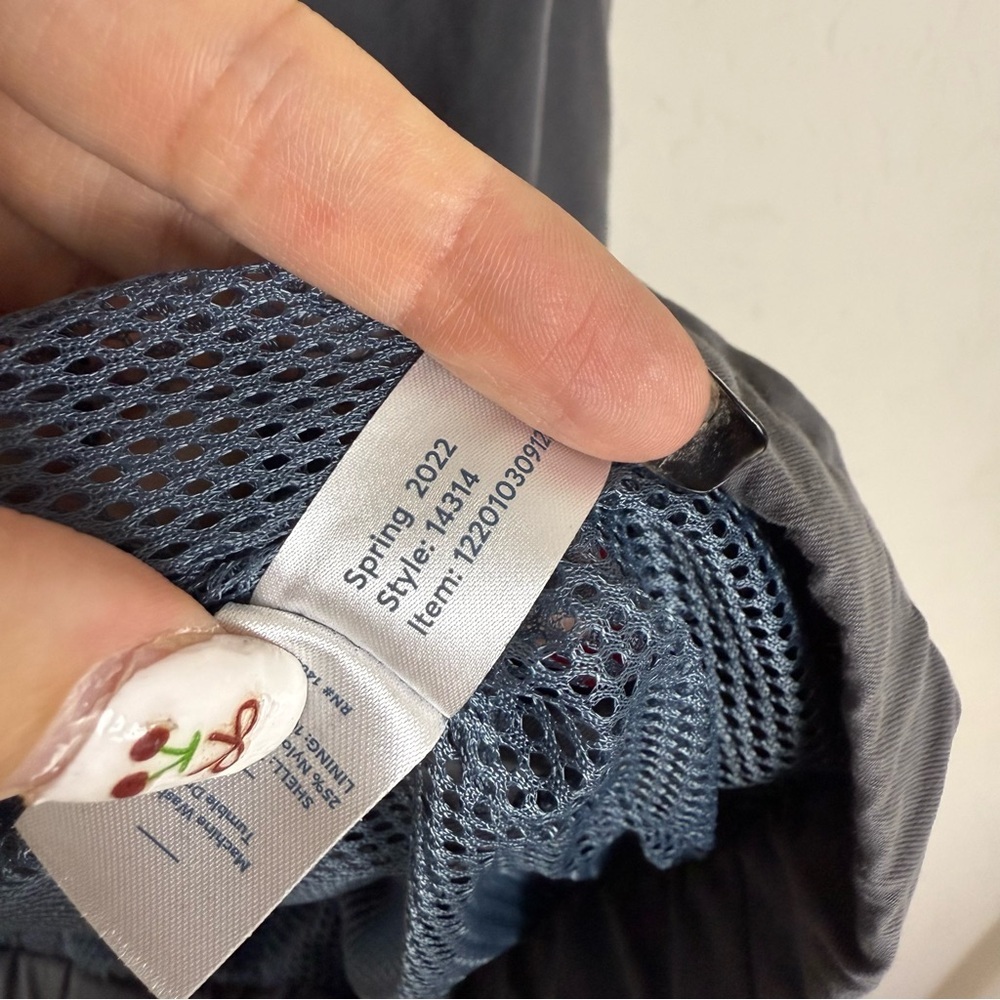 Marine Layer Gray Lightweight Jacket with Blue Stripe Accents - Picture 8 of 11